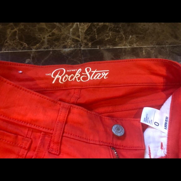 Old Navy RockStar fit  Orange denim - Picture 2 of 2